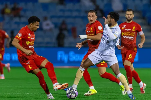 من مباراة القادسية والتعاون في الدوري السعودي (تصوير: عيسى الدبيسي)