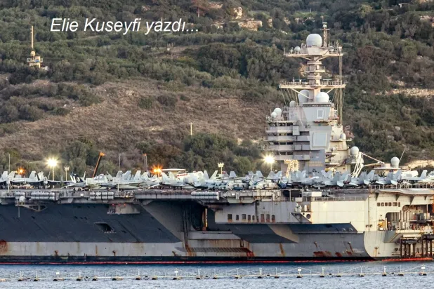 USS Gerald Ford uçak gemisi, Akdeniz'deki Girit adasının Suda Körfezi'nde demirlemiş durumda, 24 Şubat 2026 (AFP)