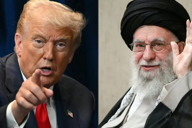 صورة مركبة تجمع بين الرئيس الأميركي دونالد ترمب والمرشد الإيراني علي خامنئي (أ.ف.ب)