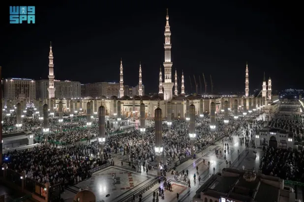 More than 10.7 million worshippers visit Prophet’s mosque in first 10 days of Ramadan. (SPA) 