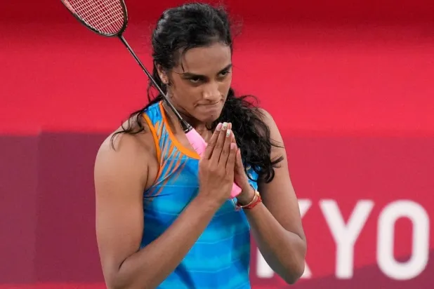 بي في سيندو لاعبة الريشة الطائرة الهندية (رويترز)