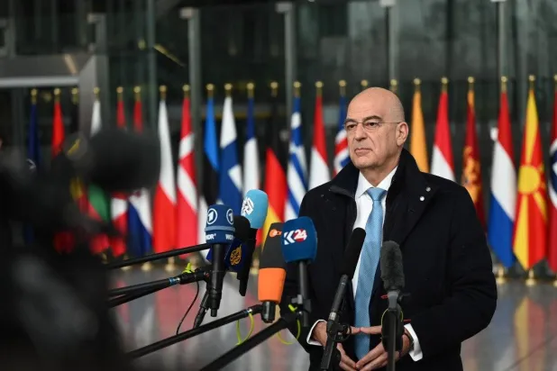 وزير الدفاع اليوناني نيكوس ديندياس (من حسابه في «إكس»)