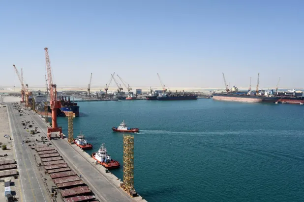 A view of the Port of Duqm, Oman. (Oman News Agency)