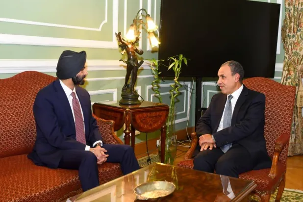وزير الخارجية المصري يستقبل رئيس مجموعة البنك الدولي (الخارجية المصرية)