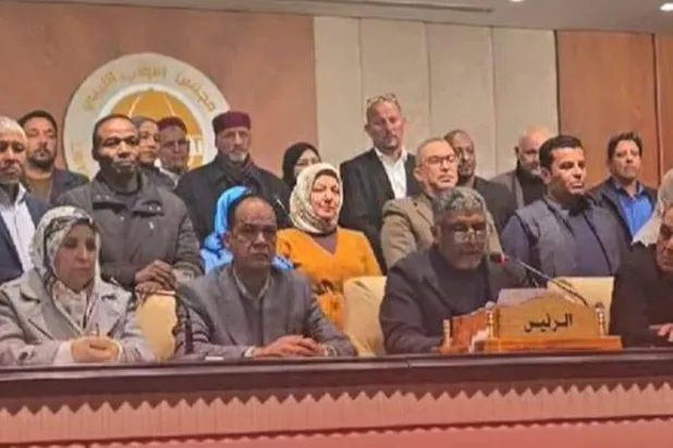 اجتماع أعضاء من مجلس النواب الليبي (وكالة الأنباء الليبية)