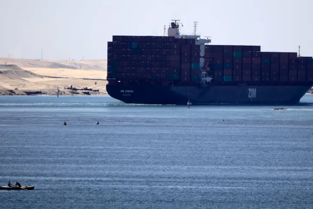 سفينة شحن تابعة لشركة «زيم» الإسرائيلية في البحر المتوسط (رويترز - أرشيفية)