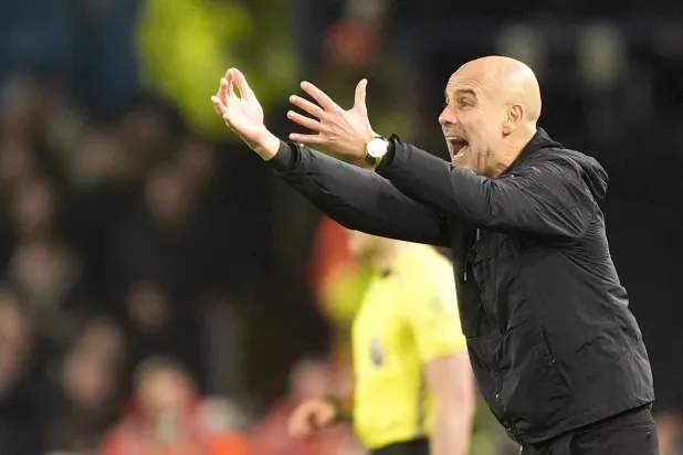 المدرب الإسباني لمانشستر سيتي بيب غوارديولا (د.ب.أ)