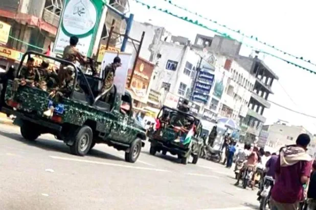 جانب من دوريات حوثية بأحد شوارع العاصمة صنعاء (إكس) 