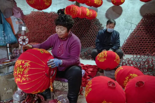 80% of the country's lanterns are still made by hand (Getty images)