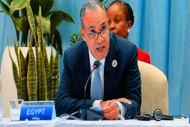 وزير الخارجية المصري بدر عبد العاطي خلال إحدى الفعاليات الشهر الماضي (الخارجية المصرية)