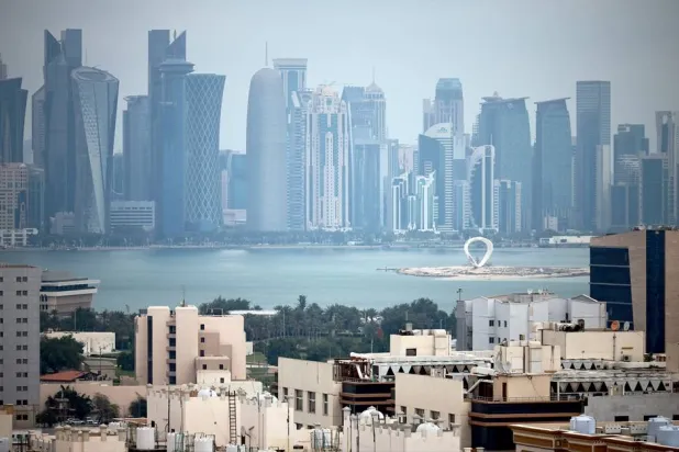 The skyline of Doha, Qatar, 04 March 2026. (EPA)