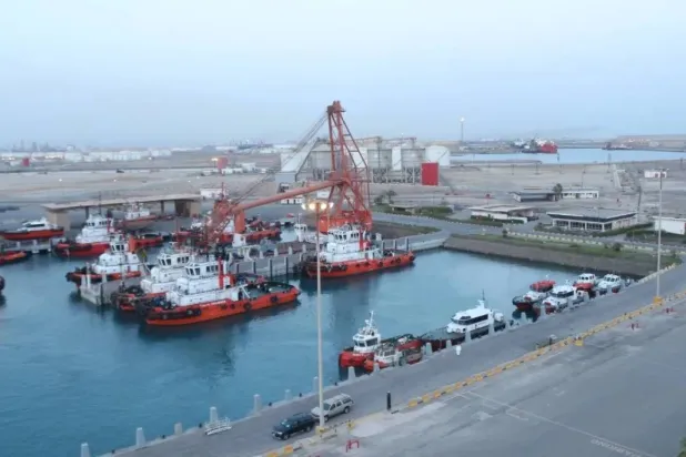 The King Fahd Industrial Port in Yanbu. (SPA) 
