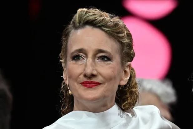Berlinale director Tricia Tuttle speaks during the Award Ceremony of the 76th Berlinale, Europe's first major film festival of the year, in Berlin on February 21, 2026. (AFP) 