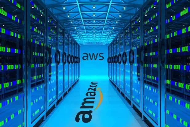 أحد مراكز البيانات التابعة لـ«أمازون ويب سيرفسز» (الشركة)