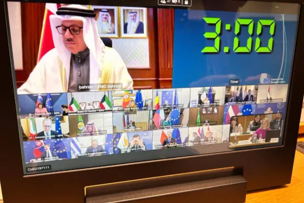 EU and Gulf ministers called following crisis talks Thursday for Iran to immediately end "indiscriminate" attacks across the region (EU)