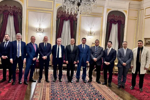 جانب من المشاورات المصرية-اليونانية الدورية حول ليبيا برئاسة السفير باسل صلاح (الخارجية المصرية)