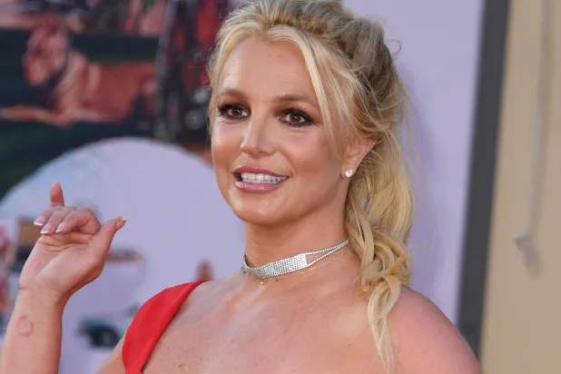 (FILES) US singer Britney Spears arrives for the premiere of Sony Pictures' "Once Upon a Time... in Hollywood" at the TCL Chinese Theater in Hollywood, California on July 22, 2019. (Photo by VALERIE MACON / AFP)