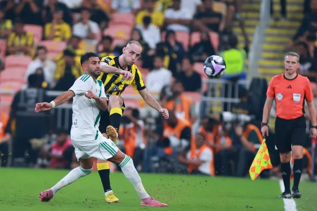 من آخر مواجهة جمعت الفريقين في الدوري السعودي للمحترفين (تصوير: عدنان مهدلي)