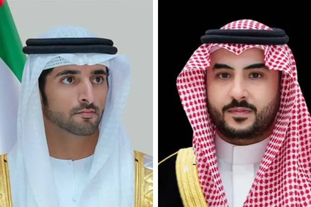 الأمير خالد بن سلمان بن عبد العزيز (واس) - الشيخ حمدان بن محمد بن راشد (وام)