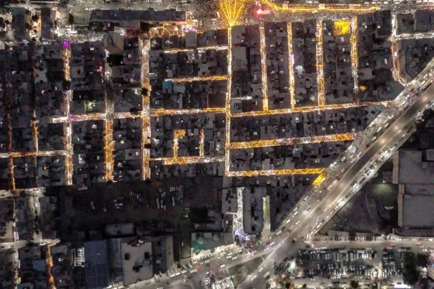 إفطار المطرية يمتد لعدة شوارع (صفحة الدكتور علاء فريد أحد المنظمين على «فيسبوك»)