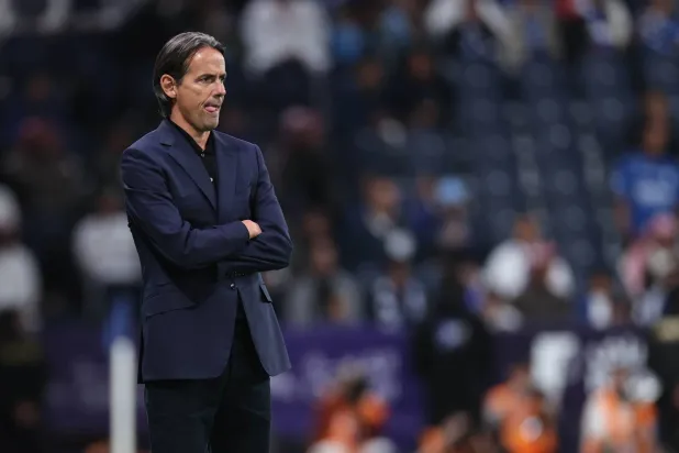 مدرب نادي الهلال سيموني إنزاغي (تصوير: سعد العنزي) 