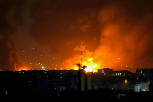 Artificial intelligence tools can also be found built into semi-autonomous attack drones and other weapons. ATTA KENARE / AFP
