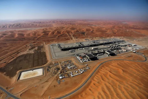 Aramco's oil field in the Empty Quarter, Shaybah, Saudi Arabia, January 12, 2024. (Reuters)