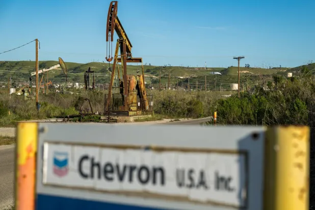Wells at the San Ardo Oil Field in San Ardo, Calif., Monday, March 9, 2026. (AP Photo/Nic Coury)