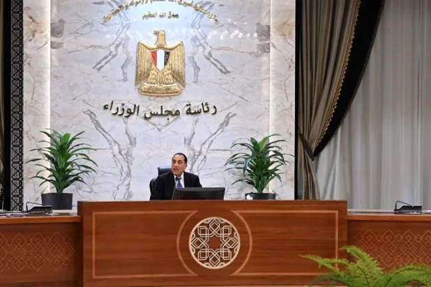 رئيس الوزراء المصري متحدثاً خلال الاجتماع الأسبوعي للحكومة (مجلس الوزراء)