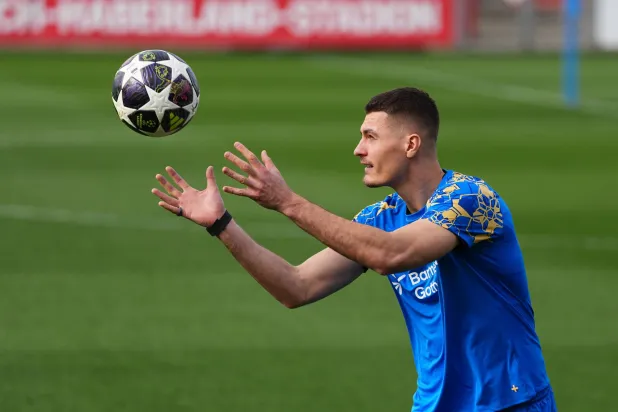 باتريك شيك مهاجم باير ليفركوزن (أ.ب)