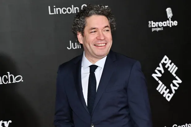 New York Philharmonic music and artistic director Gustavo Dudamel appears at a special screening of "El Canto de las Manos" in New York on Nov. 7, 2025. (Photo by Evan Agostini/Invision/AP, File) 