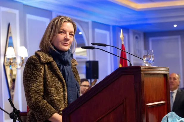 سفيرة إسبانيا في إسرائيل آنا ماريا سالومون بيريز (إ.ب.أ)