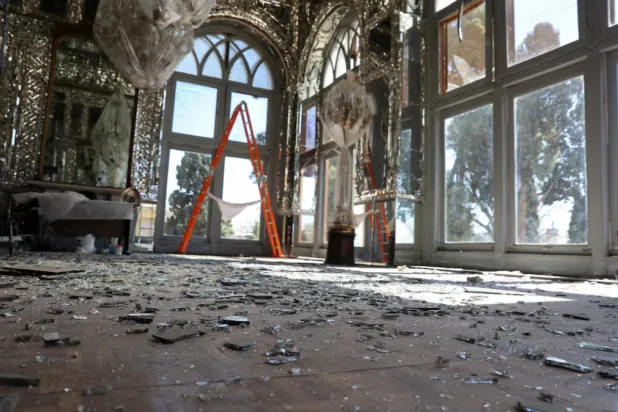 Debris at the historical monument Golestan Palace after it was damaged in an Israeli and US strike, amid the US-Israeli conflict with Iran, in Tehran, Iran, March 3, 2026. Majid Asgaripour/WANA (West Asia News Agency) via REUTERS/File Photo 