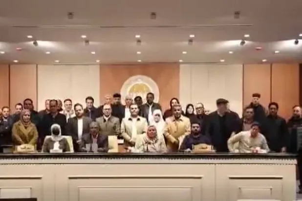 برلمانيون ليبيون خلال اجتماع في بنغازي الثلاثاء (لقطة من تسجيل مصور)