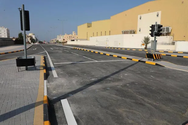 Muharrak'taki Riya Caddesi'nde trafik aksadı (BNA)