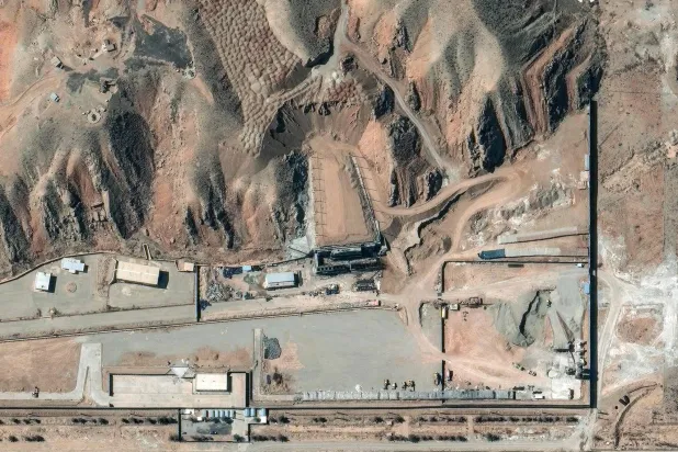 This satellite image released on March 11, 2026 courtesy of Vantor shows a view of Taleghan 2 facility at the Parchin military complex, some 30 kms (20 miles) southeast of Tehran, Iran, on March 6, 2026. (Photo by Satellite image 2026 Vantor / AFP) 