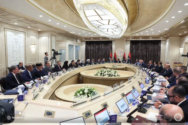 اجتماع لحكومة الدبيبة الجديدة بحضور المنفي وتكالة (حكومة «الوحدة»)