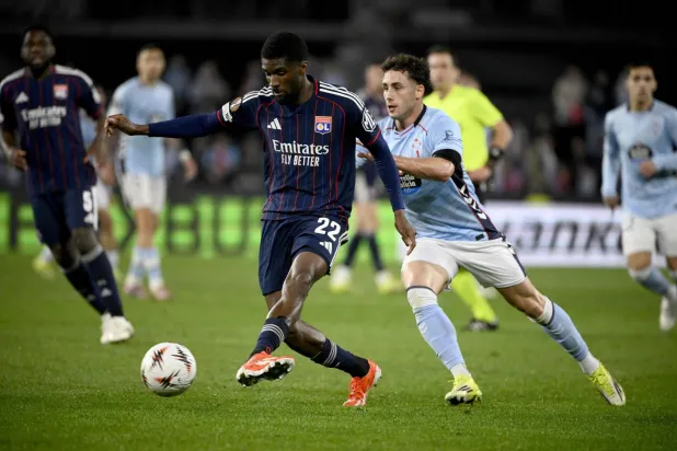 من مواجهة ليون وسيلتا فيغو (أ.ف.ب)