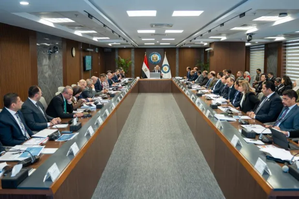 وزير البترول المصري خلال الجمعية العامة للشركة المصرية القابضة للغازات الطبيعية «إيجاس» الجمعة (مجلس الوزراء المصري)