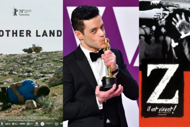 الفيلم الجزائري «زد» والممثل المصري رامي مالك والفيلم الفلسطيني «لا أرض أخرى» فائزون عرب في «الأوسكار» (ويكيبيديا - أ.ف.ب)