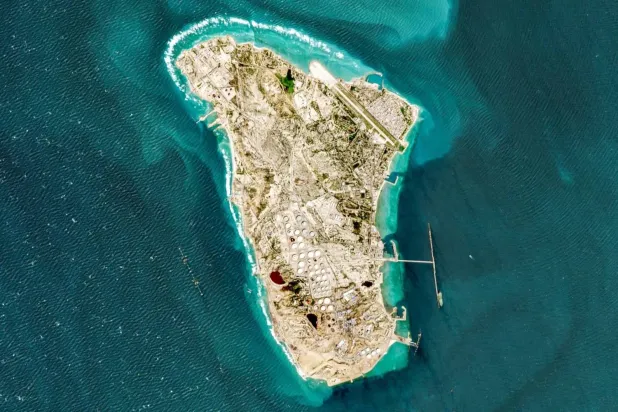 A satellite image of Iran's Kharg Island (AFP)
