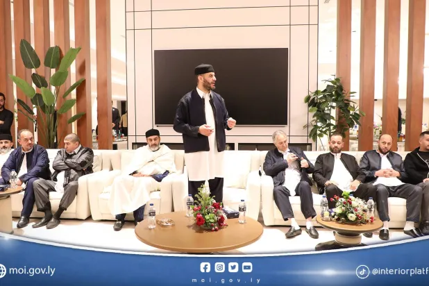 الطرابلسي خلال حفل الإفطار بالزاوية (داخلية الوحدة)