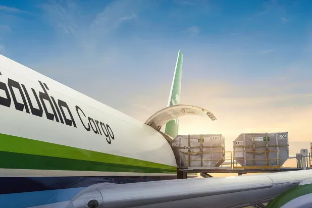 إحدى طائرات الشحن التابعة لـ«السعودية» (الشركة)