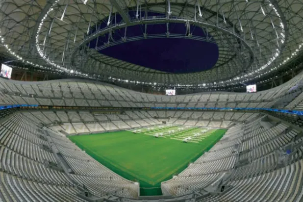 ملعب لوسيل المونديالي كان من المفترض أن يستضيف مهرجان قطر لكرة القدم (الشرق الأوسط)