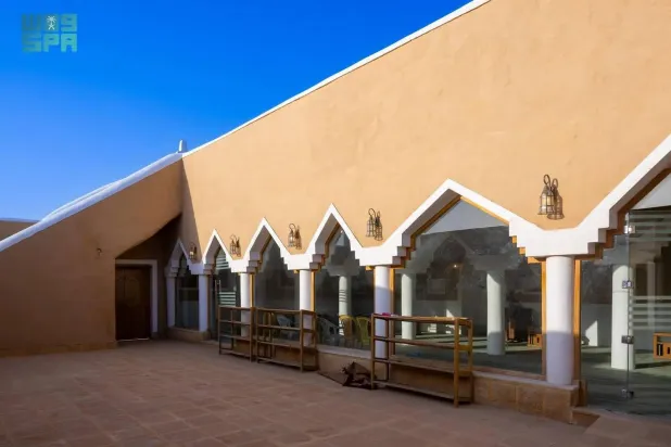 The Qasr Al-Shariah Mosque in Al-Haytham, Al-Kharj Governorate.(SPA)
