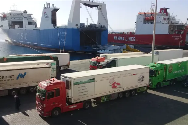 نشاط موانٍ مصرية في حركة التجارة الخارجية (صورة من صفحة ميناء سفاجا على «فيسبوك» عام 2018)