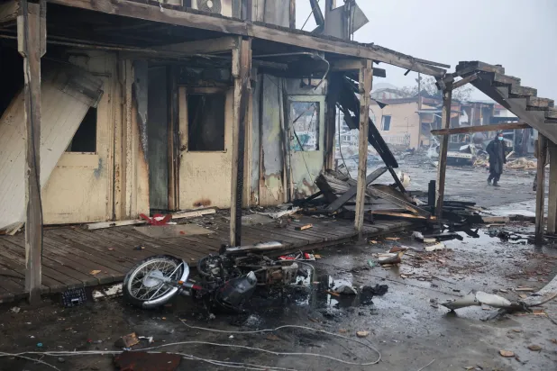 موقع غارات جوية باكستانية استهدفت مركز الخدمات التأهيلية الثانوية في كابل (أ.ف.ب)