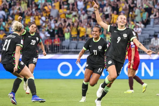 فرحة لاعبات المنتخب الأسترالي (الاتحاد الآسيوي)