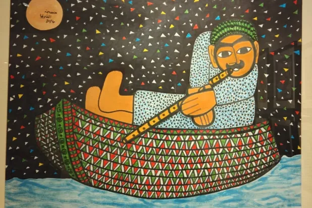 من أعمال حسن الشرق (غاليري خان المغربي)