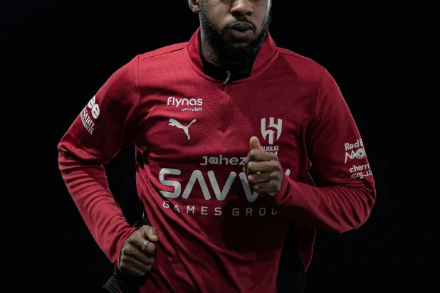 تمبكتي خلال تدريبات الهلال الأخيرة (موقع النادي) 